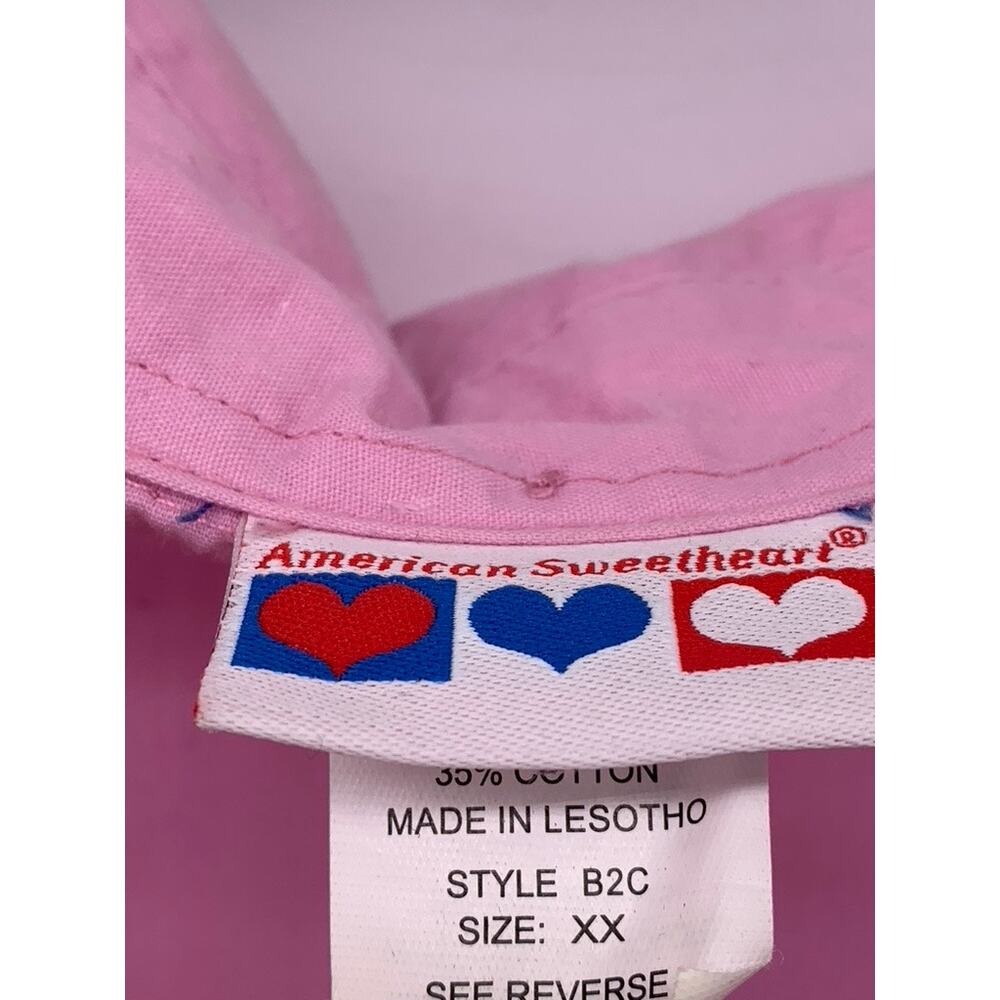 AMERICAN SWEETHEART Women's Vintage Bubblegum Pink Button-Up 3/4 Sleeve Top SZXL - Picture 7 of 9